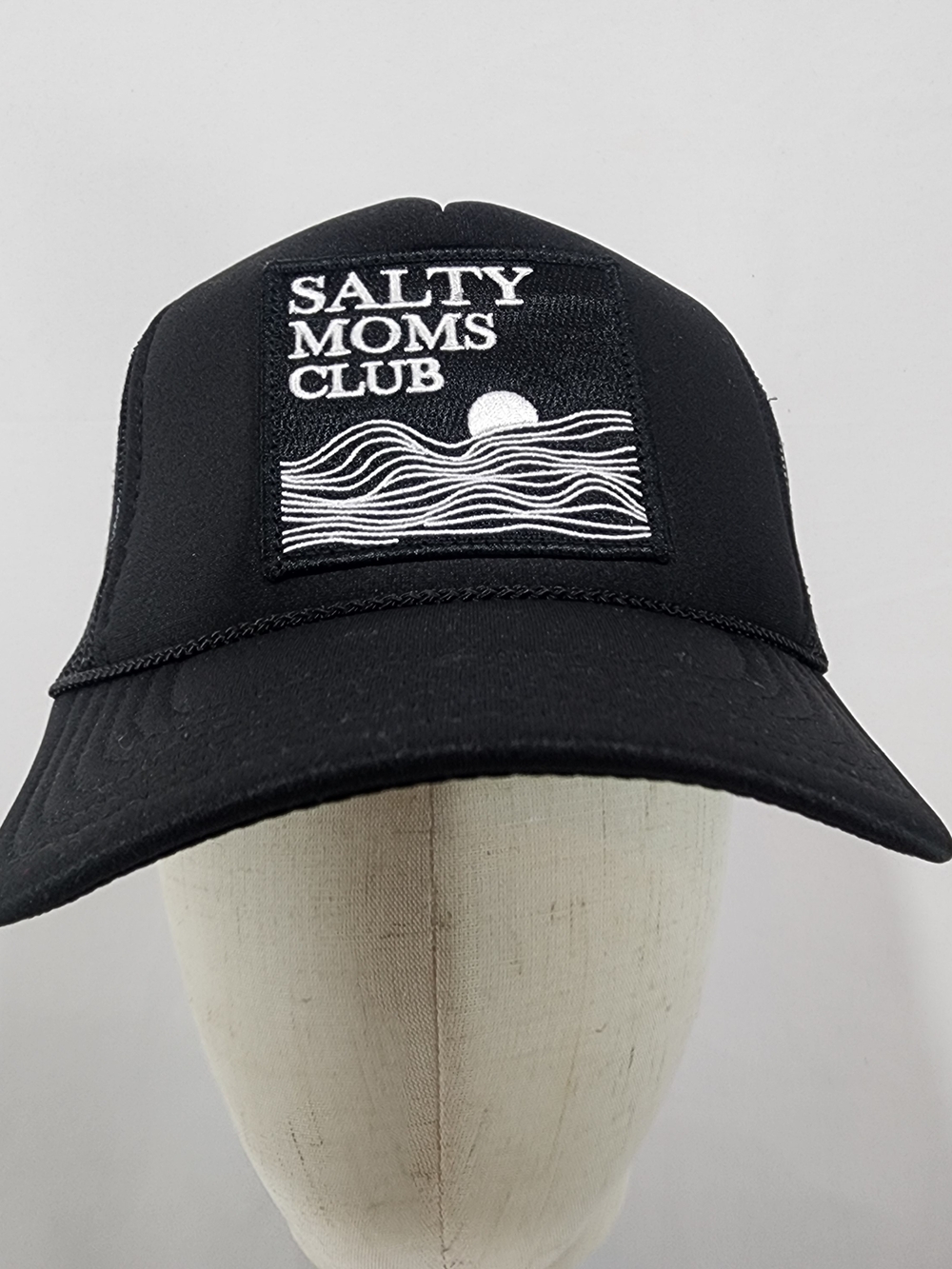 Salty Crew Salty Moms Club Trucker Hat Black Snapback Mesh Cap